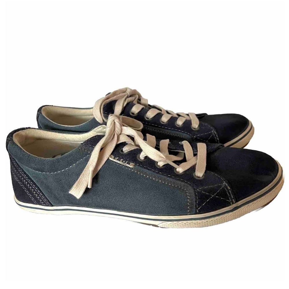 Taos Retro Star Blue Suede Two Tone Lace Up Sneaker Shoes women’s 9.5